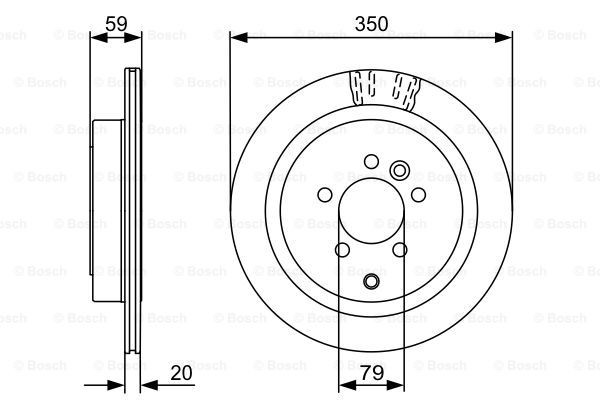 Купить 0986479492 Bosch Диск тормозной задний