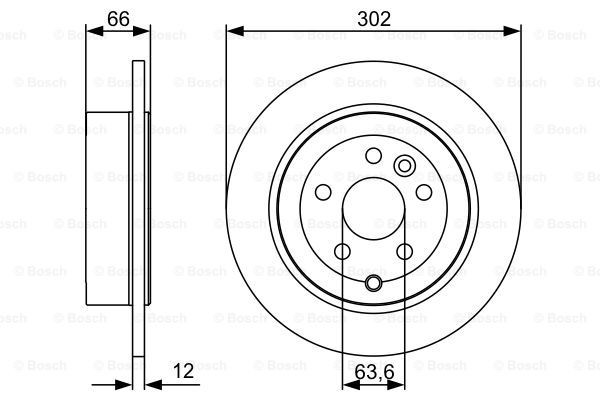 Купить 0986479518 Bosch Диск тормозной задний