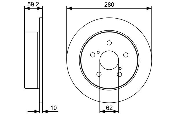 Купить 0986479520 Bosch Диск тормозной задний