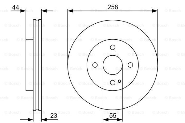 Тормоз дисковый передний Bosch 0986479541 цена, от 37.82 USD