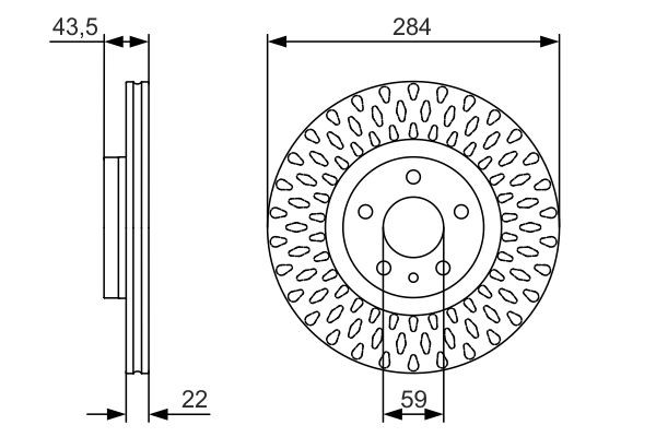 0986479558 Bosch Диск тормозной передний