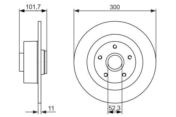 Купить 0986479573 Bosch Диск тормозной задний