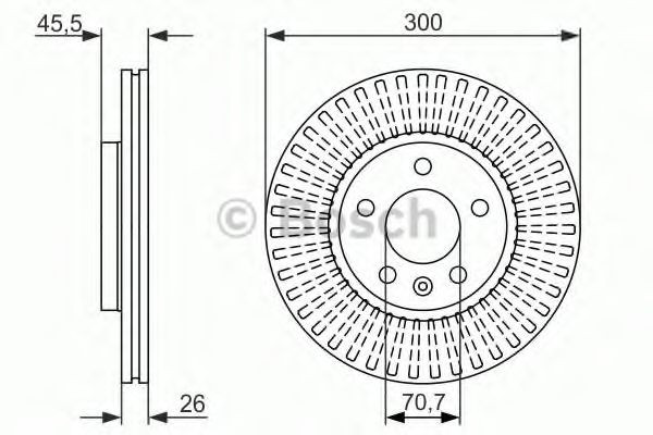 Тормоз дисковый передний Bosch 0986479644 цена, от 63.42 USD