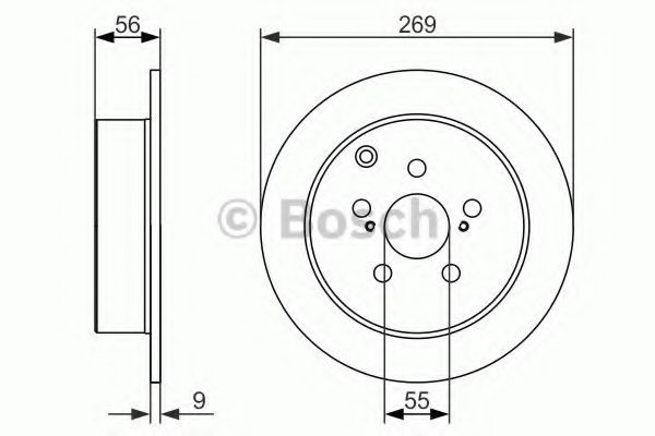 0986479658 Bosch Дисковый тормоз