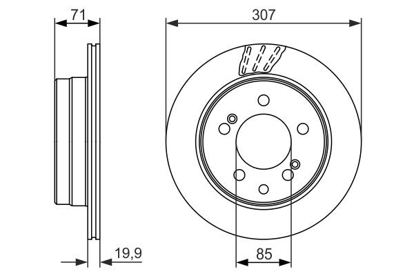 Задний тормозной диск Bosch 0986479665 цена, от 57.35 USD