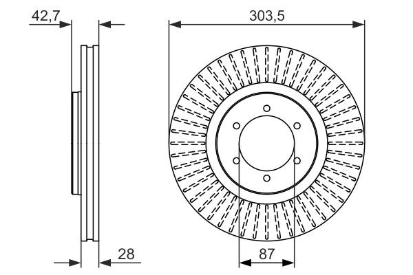 Купить 0986479694 Bosch Ротор тормозной