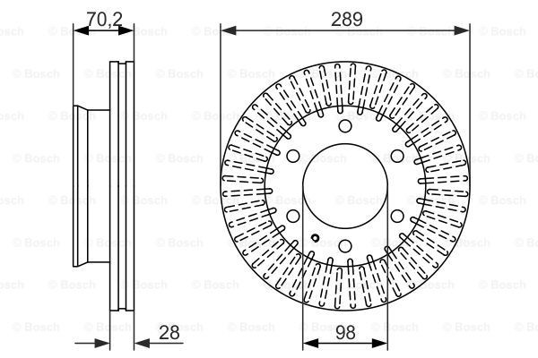 Тормоз дисковый передний Bosch 0986479711 цена, от 67.02 USD