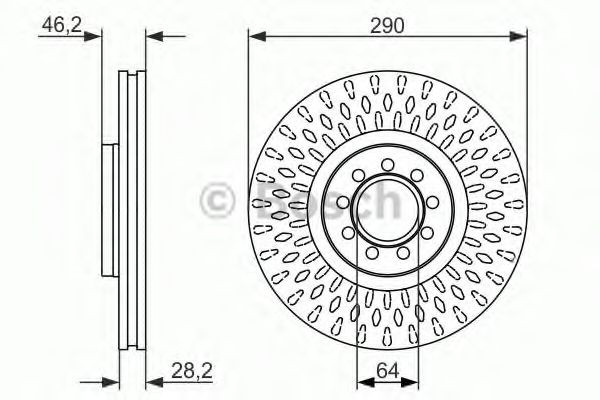 Тормоз дисковый передний Bosch 0986479718 цена, от 51.41 USD