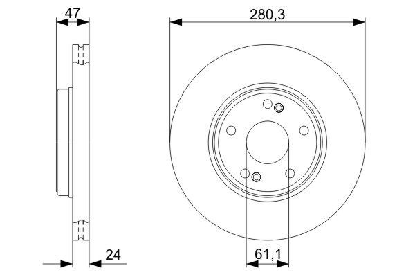 Купить 0986479743 Bosch Ротор тормозной