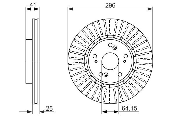 Купить 0986479744 Bosch Ротор тормозной