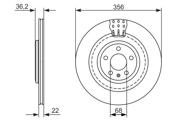 0986479749 Bosch Дисковый тормоз