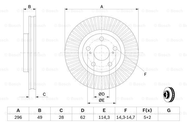 Купить 0986479768 Bosch Ротор тормозной