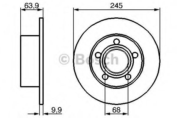 Задний тормозной диск Bosch 0986479B22 цена, от 28.10 USD