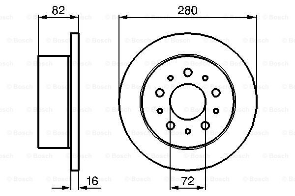 Тормозные диски 0986479B63 Bosch