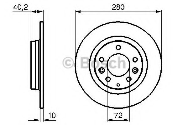 Задний тормозной диск Bosch 0986479B77 цена, от 38.22 USD