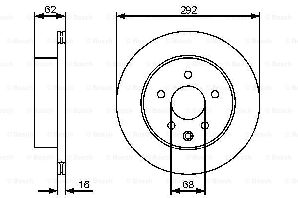 Тормозные диски 0986479C12 Bosch
