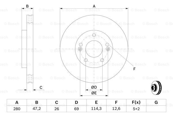 Купить 0986479C13 Bosch Ротор тормозной