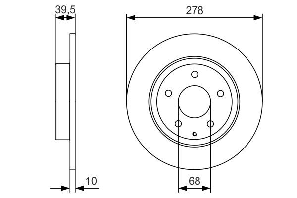 0986479C22 Bosch Дисковый тормоз