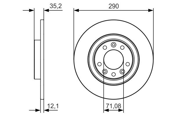 Купить 0986479C25 Bosch Диск тормозной задний