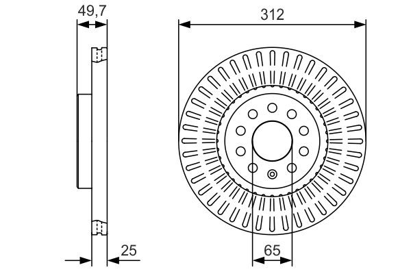 Купить 0986479C29 Bosch Ротор тормозной