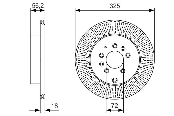 Задний тормозной диск Bosch 0986479C30 цена, от 52.17 USD
