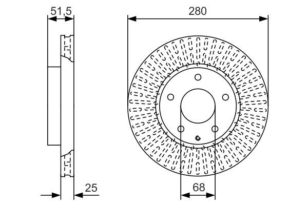 Купить 0986479C36 Bosch Ротор тормозной