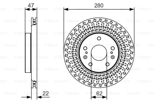 Тормоз дисковый передний Bosch 0986479C40 цена, от 44.52 USD