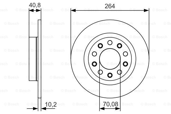 Тормозные диски 0986479C41 Bosch