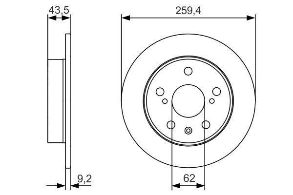 Купить 0986479C44 Bosch Диск тормозной задний