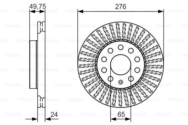 Передний тормозной диск Bosch 0986479C47