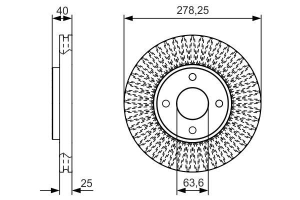Купить 0986479C48 Bosch Ротор тормозной