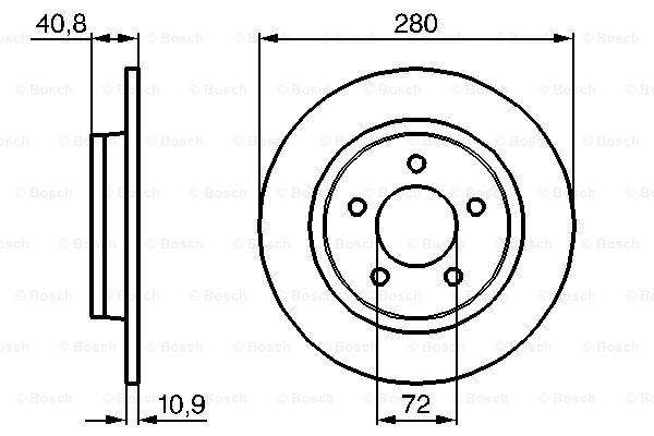 Тормозные диски 0986479C79 Bosch