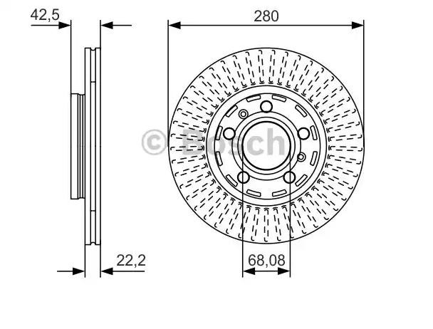Задний тормозной диск Bosch 0986479C89 цена, от 49.16 USD