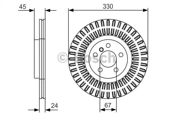 Купить 0986479C94 Bosch Ротор тормозной