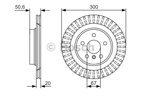 Тормозные диски 0986479C95 Bosch