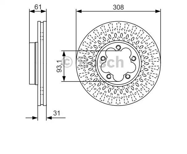 Купить 0986479C99 Bosch Ротор тормозной
