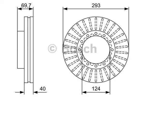 Тормозные диски 0986479D14 Bosch