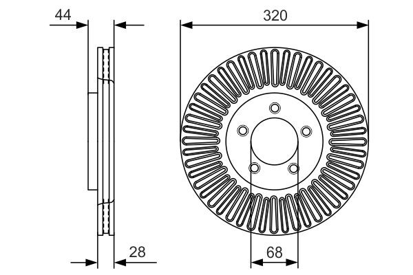 Купить 0986479D19 Bosch Ротор тормозной