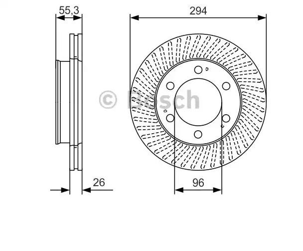 Купить 0986479D33 Bosch Ротор тормозной