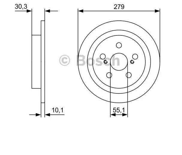 Тормозные диски 0986479D35 Bosch