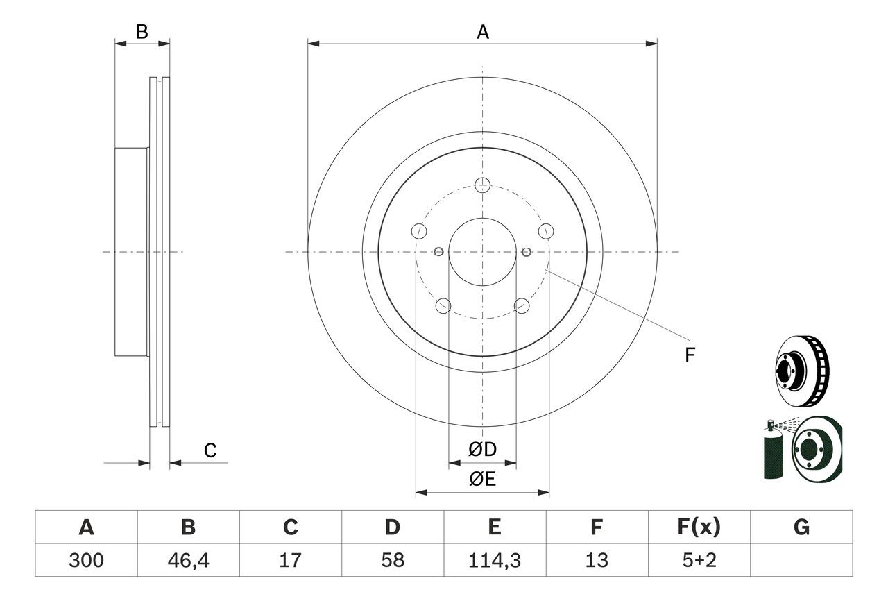Купить 0986479D64 Bosch Диск тормозной задний