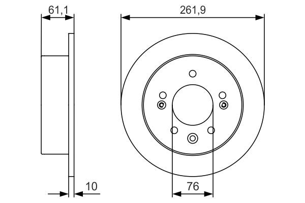 Купить 0986479R09 Bosch Диск тормозной задний