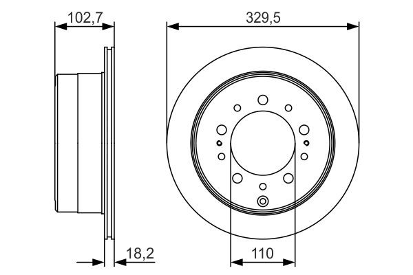 Купить 0986479R15 Bosch Диск тормозной задний