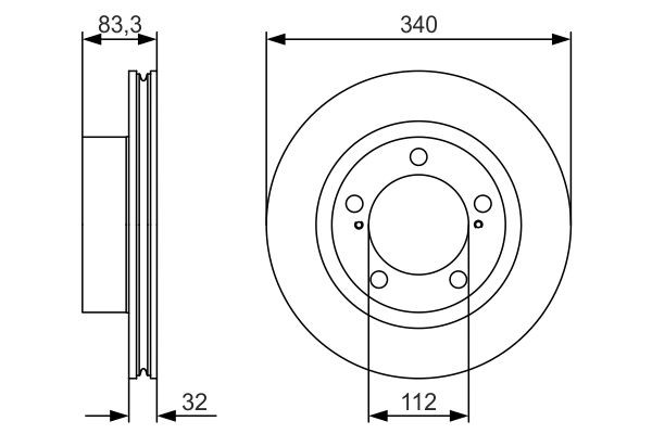 0986479R29 Bosch Диск тормозной передний