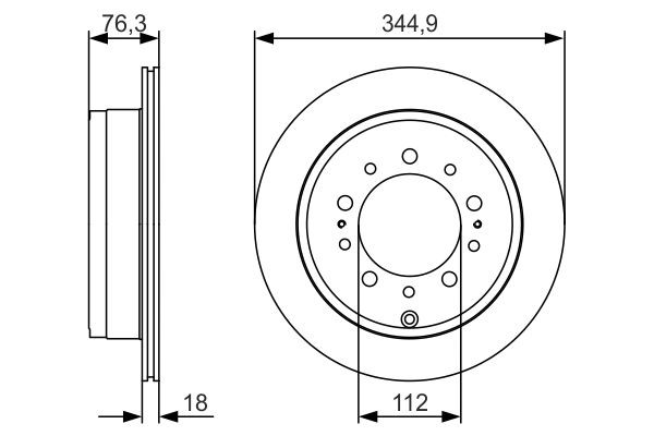 Купить 0986479R32 Bosch Диск тормозной задний