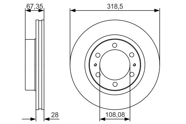 Купить 0986479R46 Bosch Ротор тормозной
