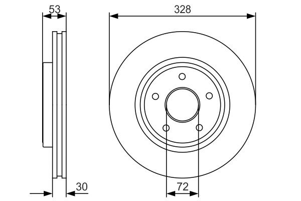 Купить 0986479R48 Bosch Ротор тормозной
