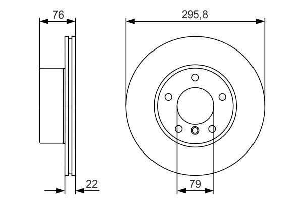 Передний тормозной диск Bosch 0986479R72
