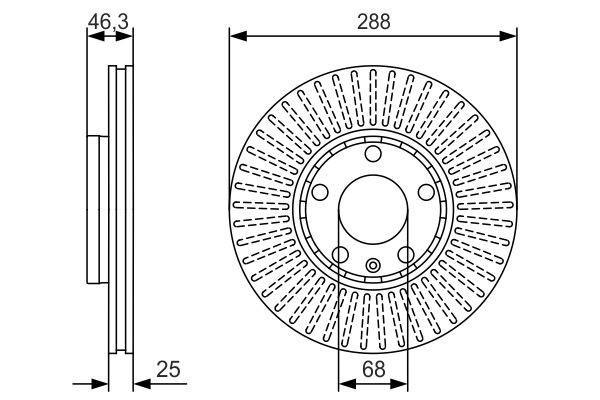 Купить 0986479R82 Bosch Ротор тормозной