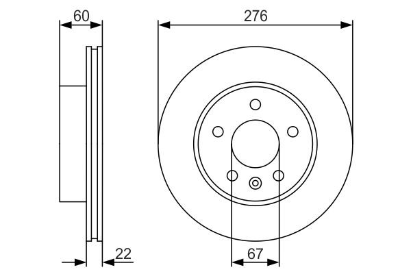 Тормоз дисковый передний Bosch 0986479R95 цена, от 35.80 USD